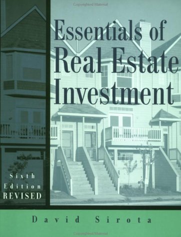 Essentials of Real Estate Investment 0793148855 Book Cover