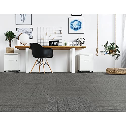 Image of Mohawk Basics 8 inch x 8 inch Carpet Tile Sample with EnviroStrand PET Fiber in Iron, (1 Sample)
