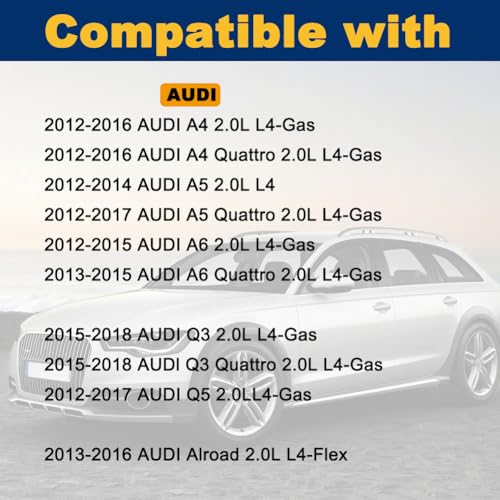 Hugall 06H103495AK PCV Valve Oil Separator Engine Crankcase Vent Valve with Breather Hose Kit Compatible with 2012-2018 Q3 Q5 allroad A4 A5 A6 Quattro 2.0T 06H103495AE by HUGALL - Image 2
