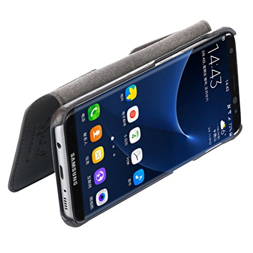 Cover Samsung Note 8 Flip, Bestsky Cuoio di Retro