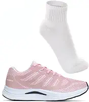 Tenis Feminino Academia Corrida Caminhada Leve Confortavel Vuks com Meia Esportiva