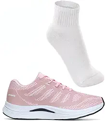 Tenis Feminino Academia Corrida Caminhada Leve Confortavel Vuks com Meia Esportiva