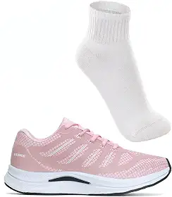 Tenis Feminino Academia Corrida Caminhada Leve Confortavel Vuks com Meia Esportiva