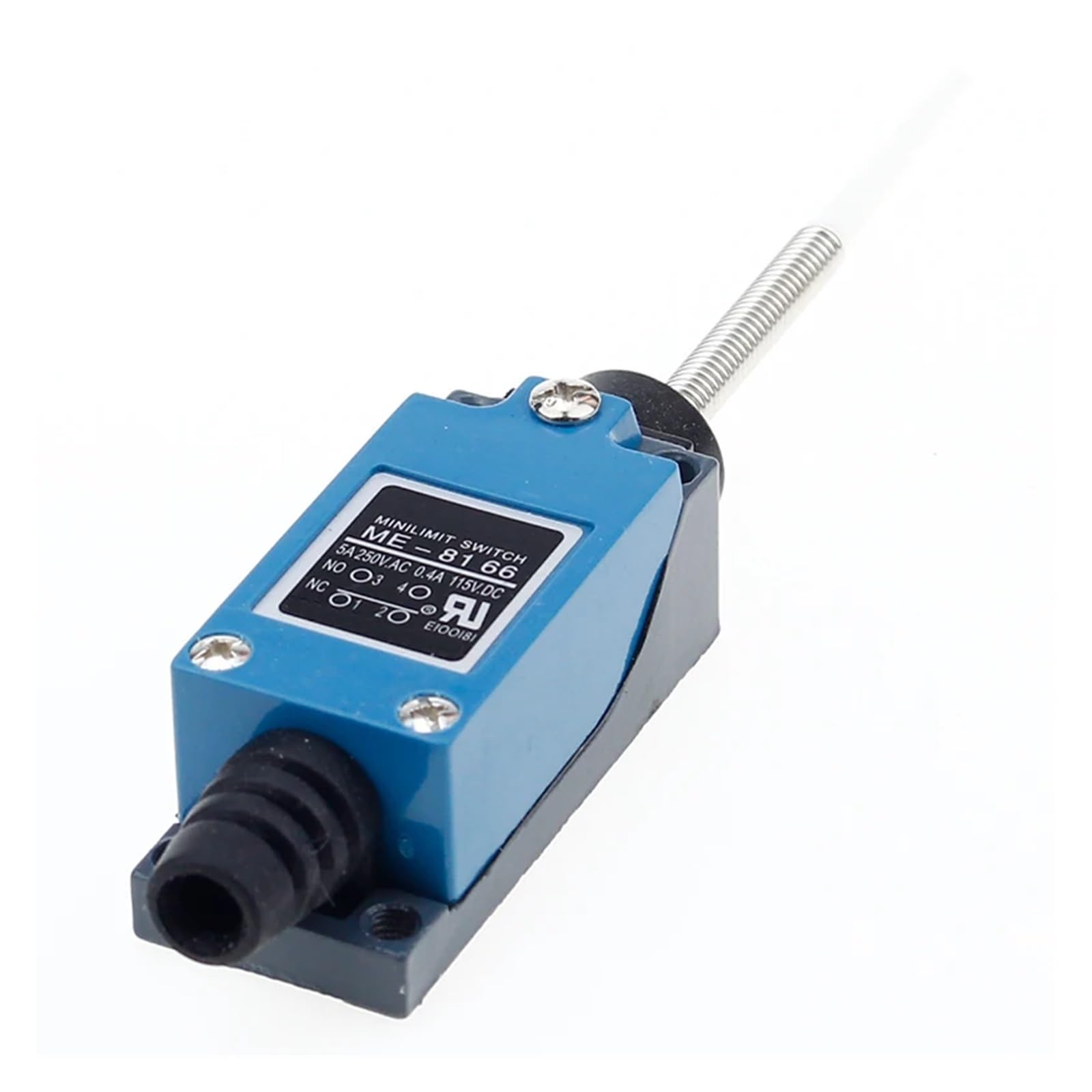 BKGWCSOR 1pcs ME-8166 Flexible Rod Coil Spring Actuator Momentary Limit Switch Momentary Switches