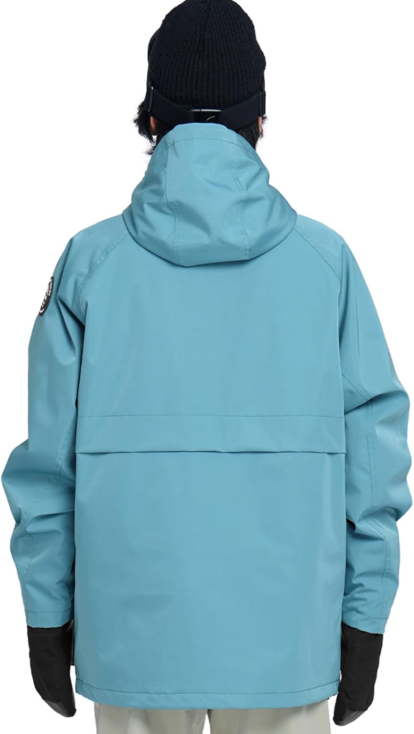 Actleis Men's Waterproof Snowboarding Jacket Winter Warm Windproof Ski Snow Coat With Hood - Image 2