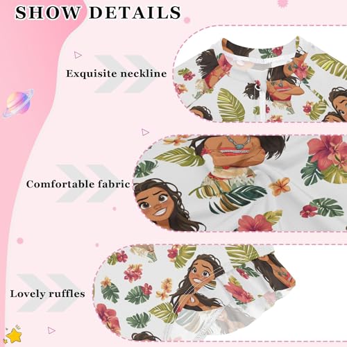 African American Women Leaves Girls Long Sleeve Rashguard Swimsuit One-Piece Swimwear Bathing Suit B04038824