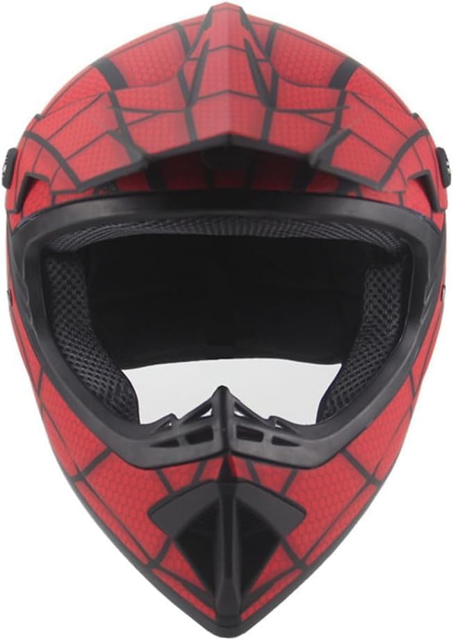 Miniatura 4 de Cascos de motocross DOT para adultos, hombres, mujeres, jóvenes, niños, motocross, todoterreno, ATV, cascos de araña roja aprobados por DOT, cascos