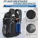 IGOLUMON Hiking Backpack 40L Packable Lightweight Camping Backpack Men Women Waterproof Hiking Daypack Outdoor Travel Daypack,Black