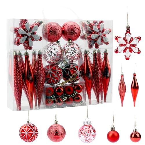 Weihnachtskugeln, bruchsicher, Weihnachtsbaumschmuck, Ornamente für...