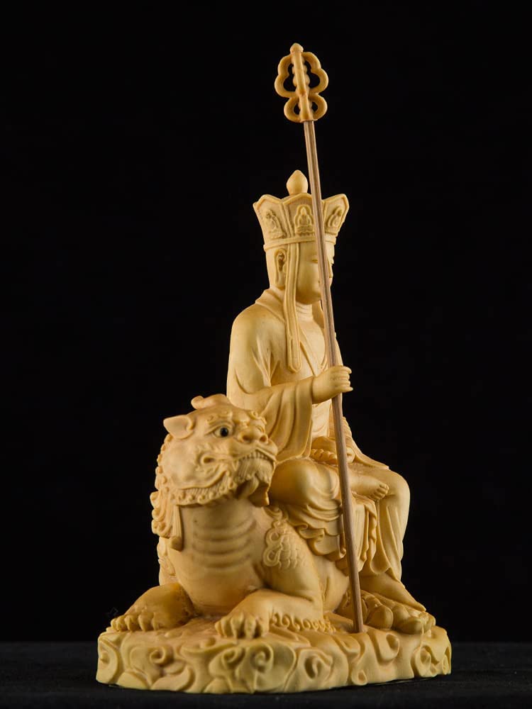 Estatua de Buda,Estatua, Estatua de Buda Decoración Buda Sentado Tallado en Madera Estatua de Buda Artesanía Familia Adoración Zen Budista Clásico Estatua de Buda Colección Decoración