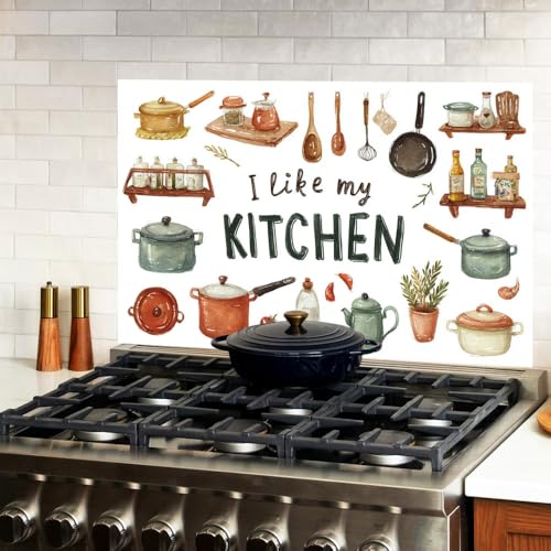 Image of I Like My Kitchen Backsplash Peel and Stick, 35.4x23.6 in