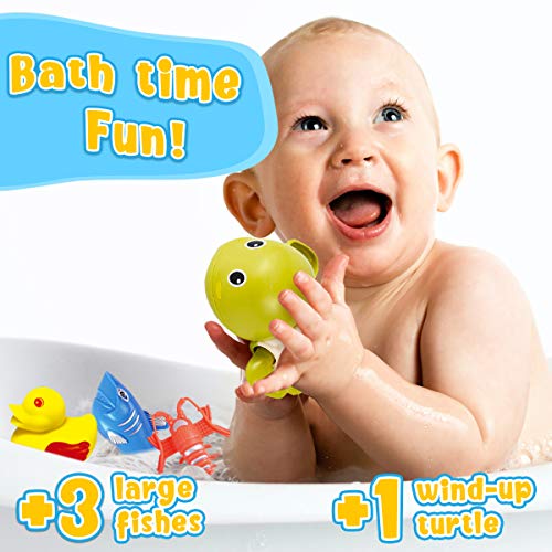 Cheffun Fishing Water Pool Toys For Kids - Magnetic Fishing Game, Fishing Game, Pretend Play, Learning Resources, Kiddie Party Toy, Sea Animal Toys, Toddler Bath Toys, Bath Toys For Toddlers 3+, 4-6 #TOP3