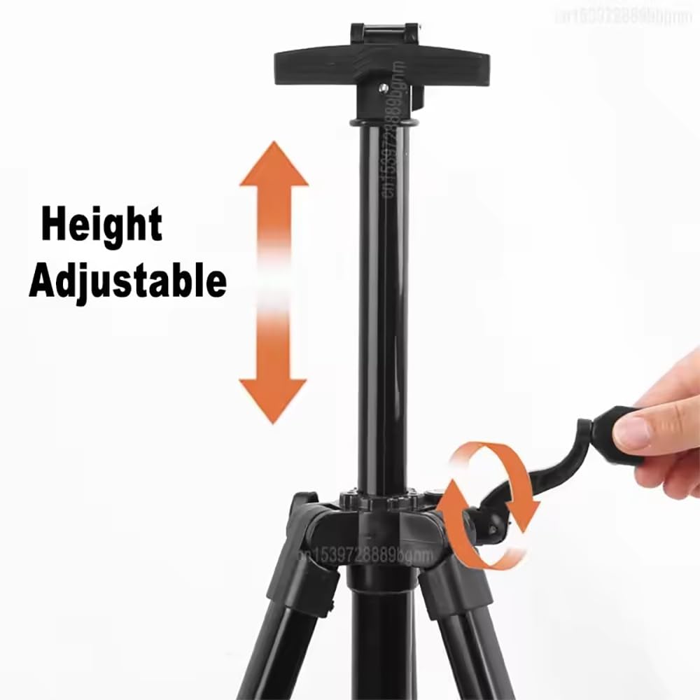 NEWFUN Staffelei Metall Höhenverstellbar 52–167 cm, Aluminium Höhenverstellbares Display-Stativ mit Aufbewahrungstasche, für Kunstmalerei und Werbung, Schwarz