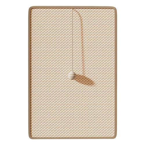 Tabla rascadora para gatos, tabla rascadora de pared para jugar en interiores, rascador vertical de sisal con bolas de juguete, protector de muebles para mascotas, para sofá, tiempo de juego