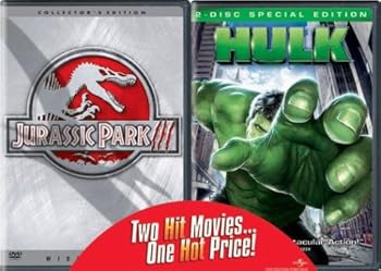 DVD Hulk/Jurassic Park 3 2PK Book