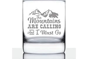 Mountains Are Calling: Whiskey Rocks Glass for Outdoor Enthusiasts