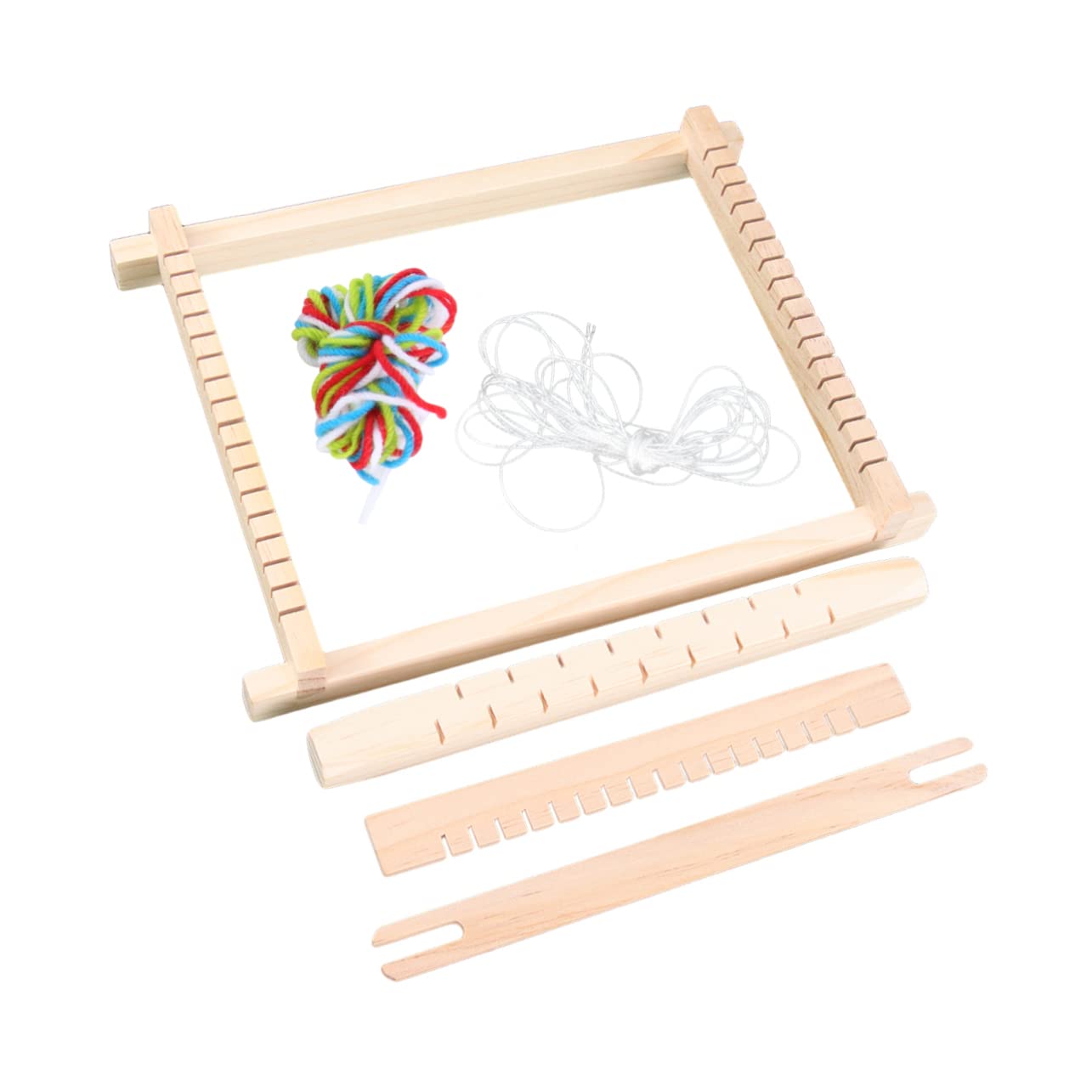Operitacx Wooden Loom Toy for Boys and Girls Learning Machine for Boys and Girls Boys and Girls Loom Kit DIY Weaving Tool Handloom Boys and Girls Knitting Kit