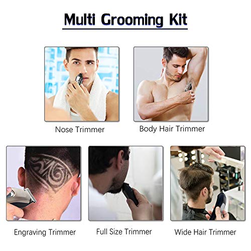 Splenssy Elektrische tondeuse, tondeuse, USB-oplaadhaar, voor volwassenen en kinderen, salon barper, low nois EU plug - Image 5