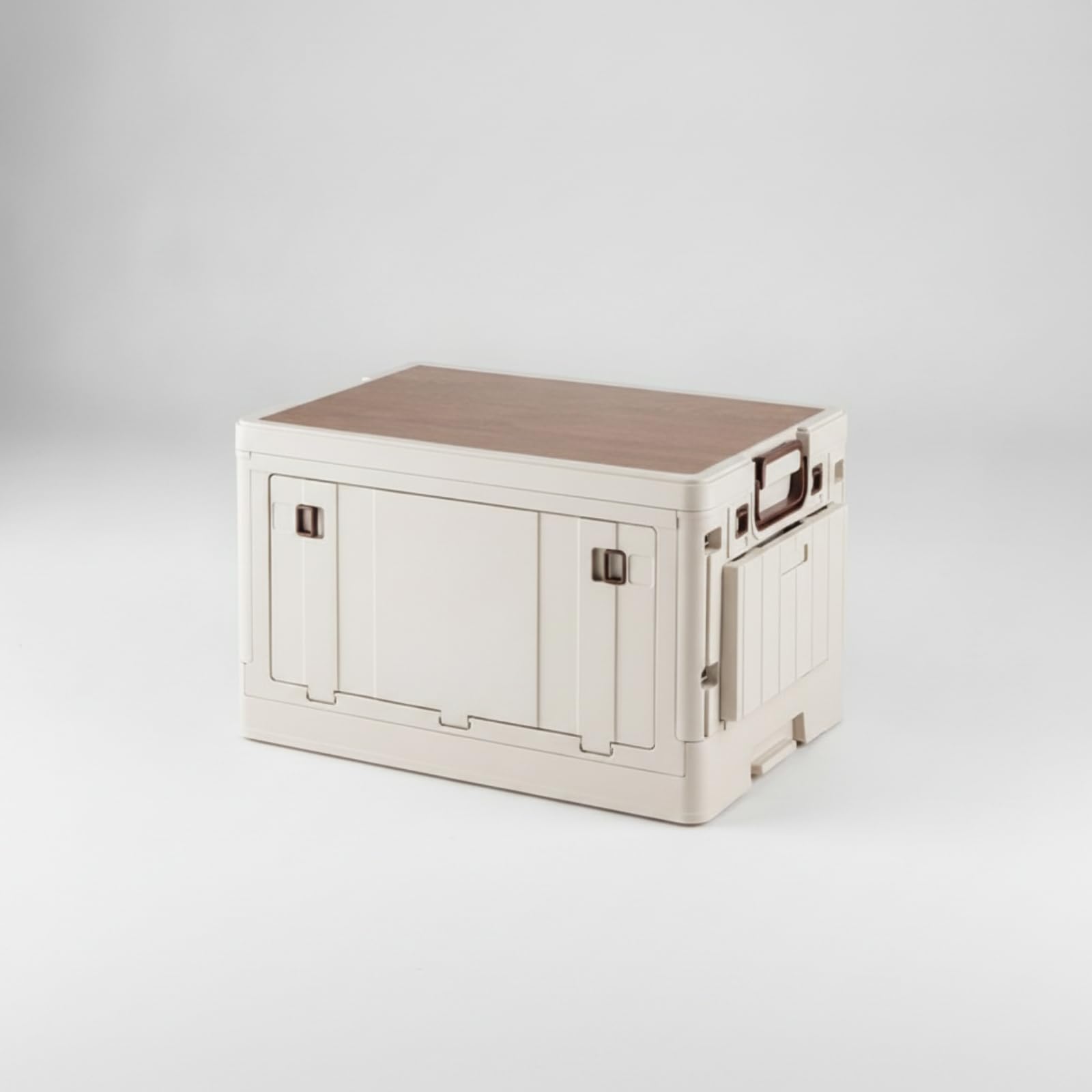 Faltbox mit Tischplatte faltbar Faltbox mit Tischobfläche platzsparend Campingtisch Stauraum für Camping, Picknick