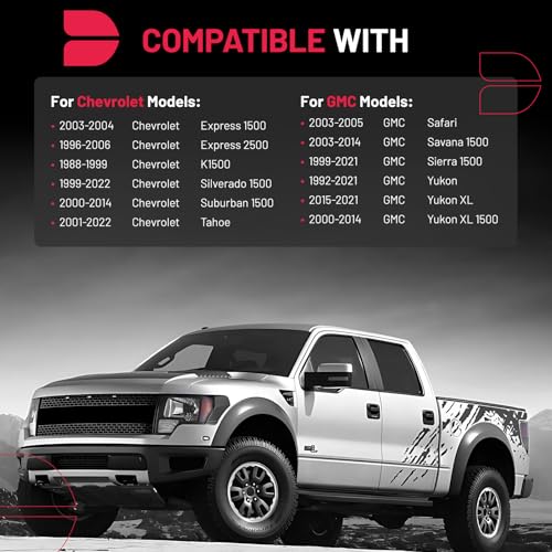 Image of BDFHYK 6x5.5 Wheel Spacers Thickness 1 Inch Compatible with Chevy 1999-2022 Silverado Suburban Tahoe GMC Sierra 1500 Yukon K1500, 6x139.7mm 6 Lug M14x1.5 Studs & 108mm Hub Bore, Set of 4 No Lip