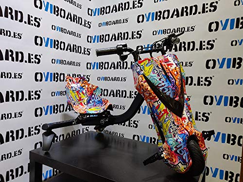 Oviboard.es Derrapador eléctrico Multicolor/Blanco/Rosa - 15km de autonomía (Multicolor)
