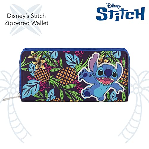 Concept One Disney Lilo and Stitch Wallet with Zipper, Zip Around Wallet Clutch2
