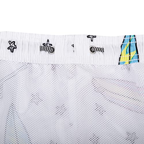 Mens Swim Trunks Quick Dry Hawaii Style Swimwear Bathing Suit Elastic Closed with Mesh Lining4