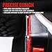 Xprite Black Light Guard American Military Five Star Rear Tail Light Covers Compatible with 2007-2018 Jeep Wrangler JK Unlimited - Pair