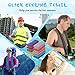 20 Pcs Cooling 47 x 12'' Soft Ice Towel Neck Face Microfiber Gym Cold Workout Towels for Sweat Breathable Chilly for Men Women Sport Yoga Golf Running Fitness Activities Hot Weather