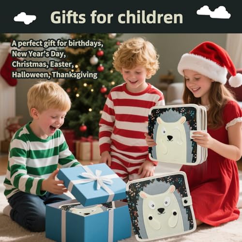 Image of Busy Book for Toddlers 1-3 Years Old - Montessori Busy Board Toy, Suitable for 1-Year-Old Boys and Girls, Quiet Activity Book, Travel Toy, Sensory Cloth Book for 1-Year-Olds