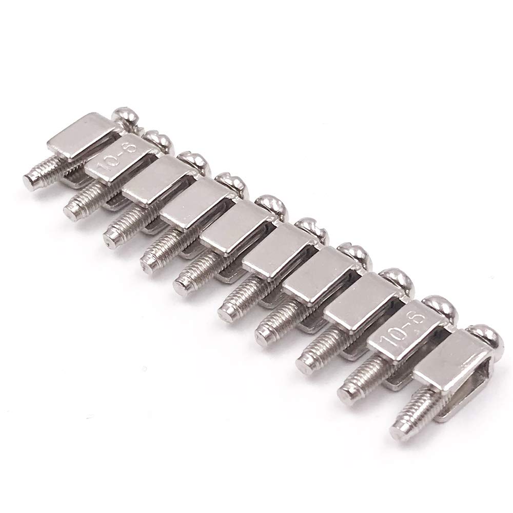 Erayco 10Pcs Fixed Bridge Jumper FBI106 for DIN Rail Terminal Block