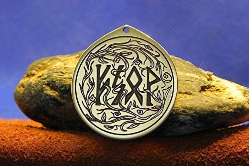 Rune spell talisman, It brings success, good luck to the owner. Vikings necklace (Fehu - Sowulo - Othila - Wunjo)