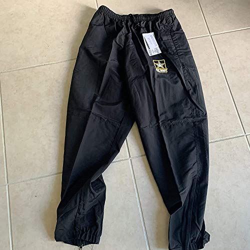 US Army GI PT Pants APFU (Army Physical Fitness Uniform) Latest Style Black & Gold Small