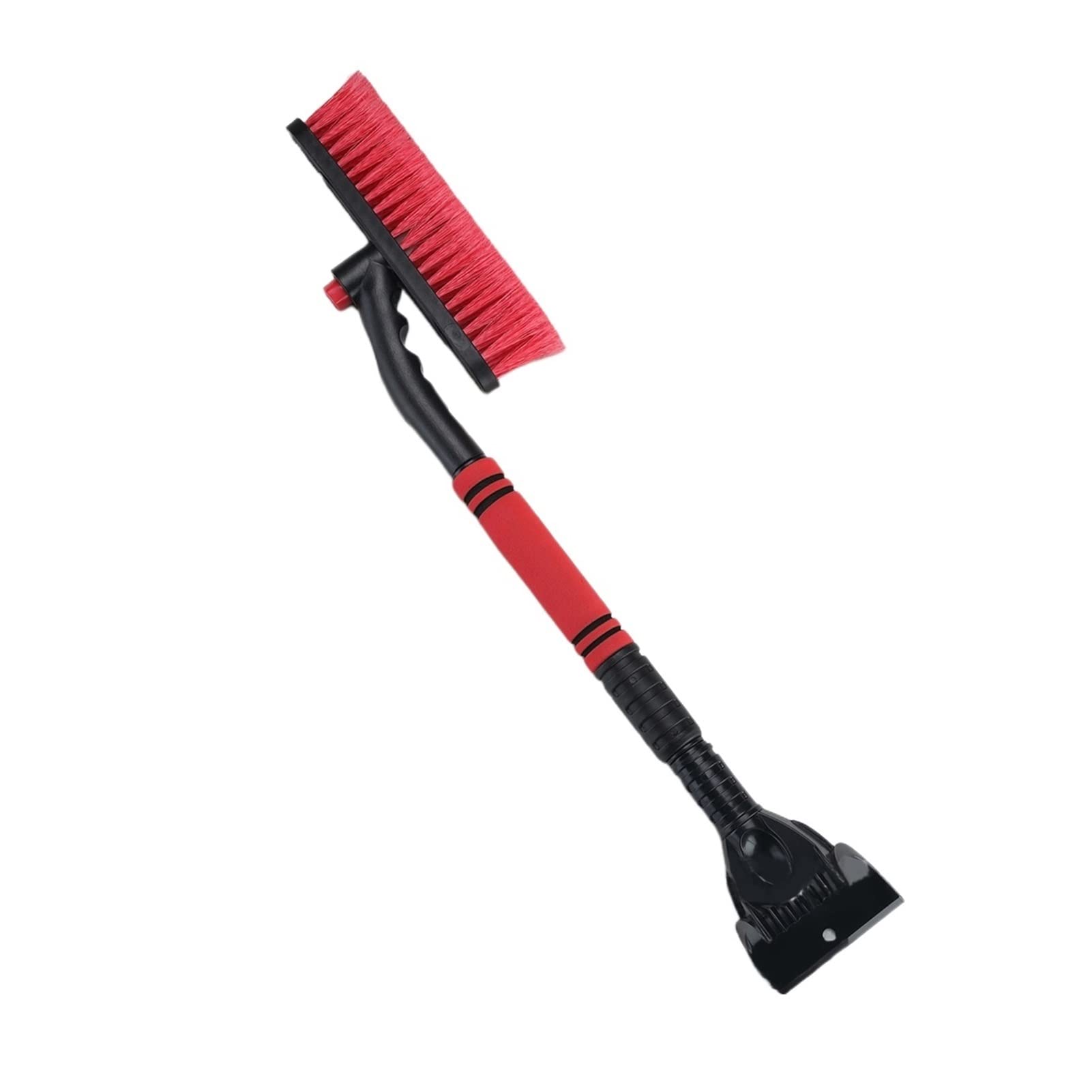 Blocs de Neige Hiver Voiture Cristal grattoir à Glace Brosse à Neige déneigeur en Acier Inoxydable Outil de Nettoyage de Neige Balai Accessoires de Lavage (Color : R)