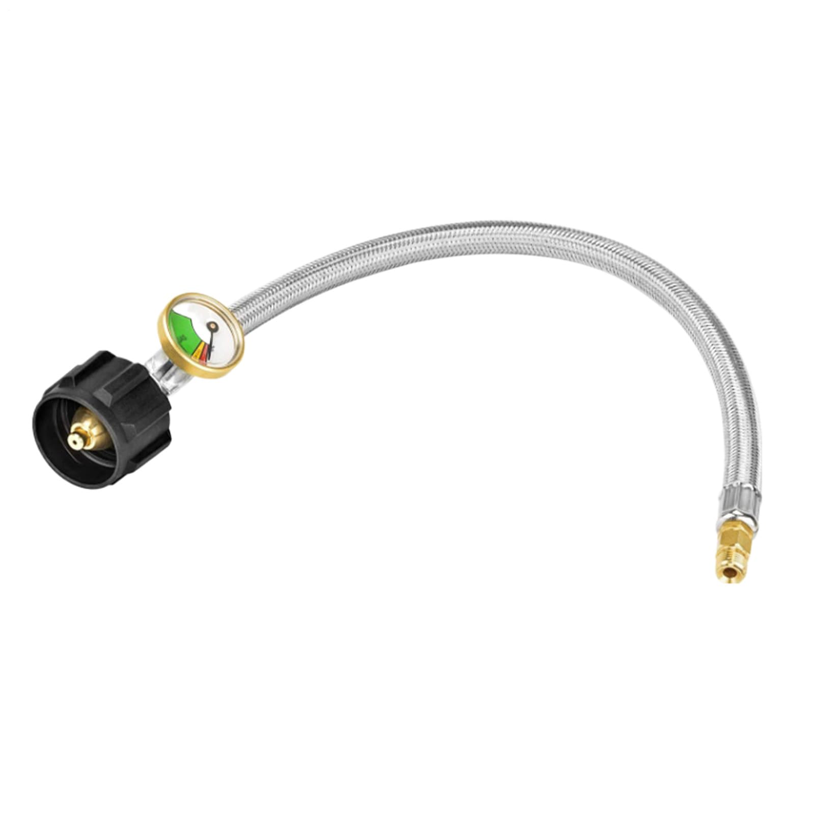 Tuyau de gaz avec régulateur et indicateur de pression 38 cm
