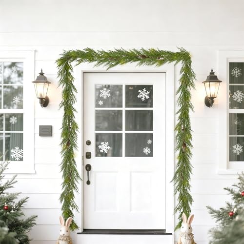 Hnjugfe 6 Ft Norfolk Pine Christmas Garland, True Touch Winter