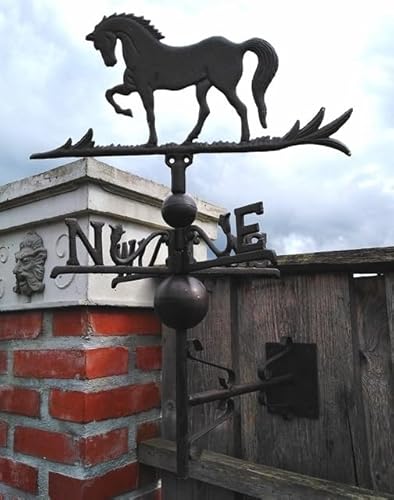ENGLISCHER WETTERHAHN Pferd MIT WANDHALTER Metall ANTIK Stil WETTERFAHNE NEU ENGLISCHER WETTERHAHN Pferd MIT WANDHALTER Metall ANTIK Stil WETTERFAHNE NEU