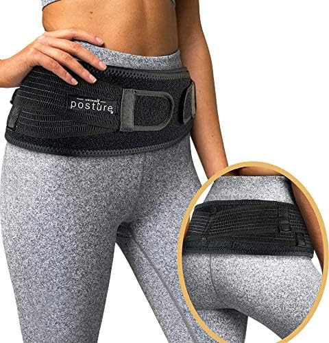 Sacroiliac Hip Belt for Women and Men That Alleviate Sciatic, Pelvic, Lower Back and Leg Pain, Stabilize SI Joint | Trochanter Belt | Anti-Slip and Pilling-Resistant Material (Regular Size)