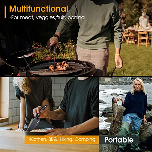 Huusk Japan Knife,Sharp Knife Chefs Knife With Leather Sheath Viking Knife Husk Knife Chef Meat Cleaver, Home Camping Or Outdoor #TOP2