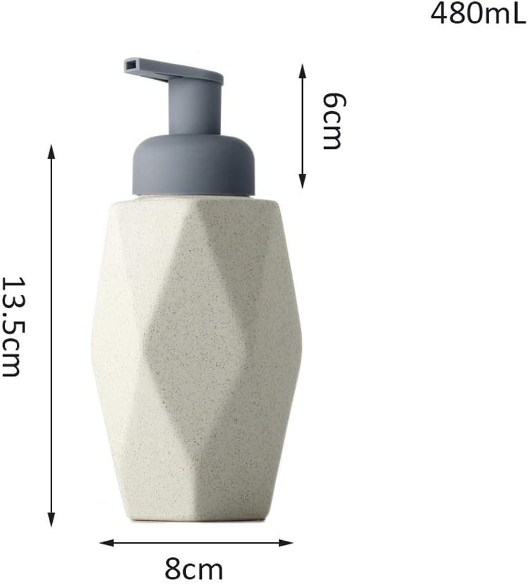 Refillable Liquid Soap Dispenser Pump Bottle for Bathroom Vanity Countertop, Kitchen Sink - Holds Hand Soap, Dish Soap, Hand Sanitizer(D)