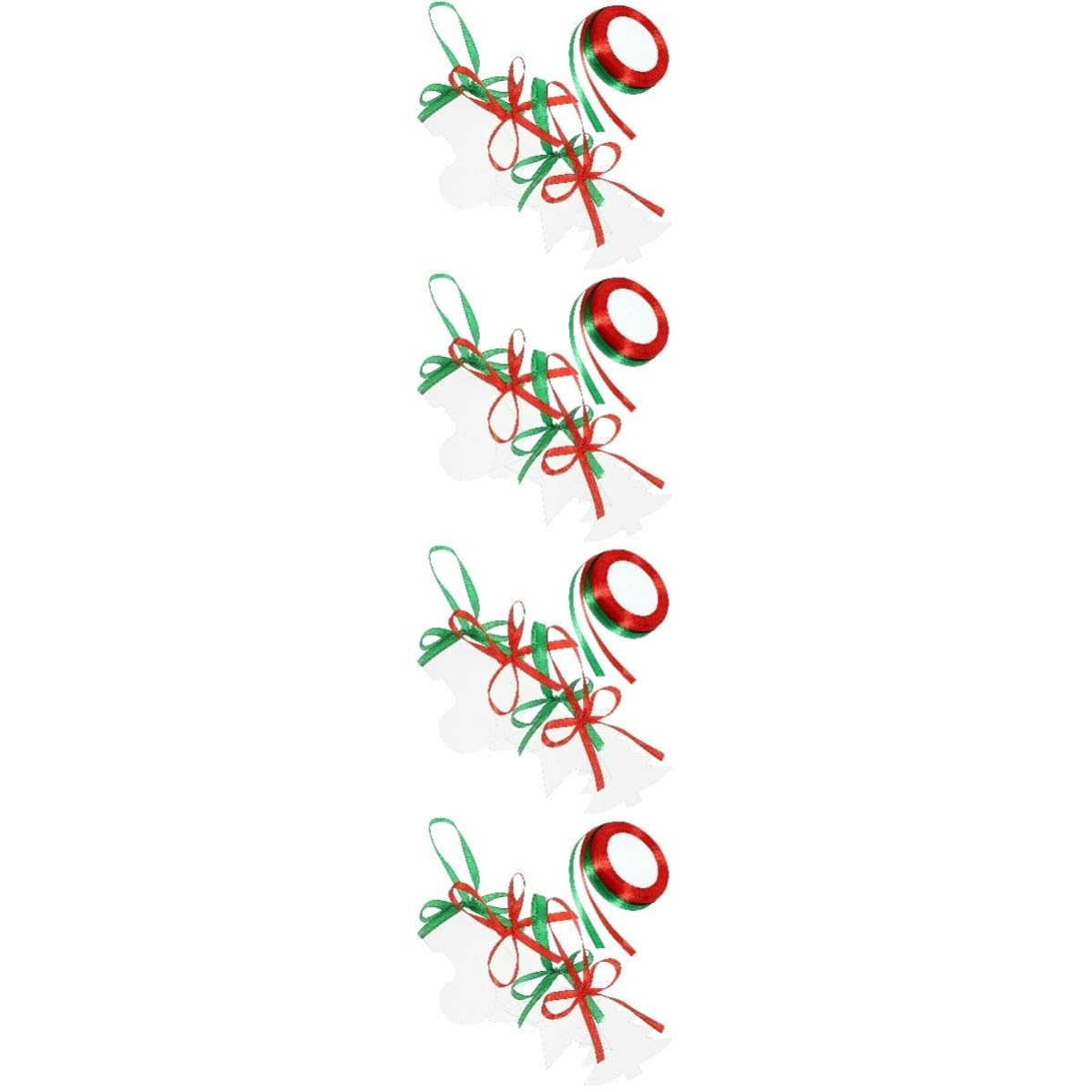 Toyvian 80 Piezas Adornos Navideños de Acrílico Transparente para Árbol, | Interior y Exterior, Ligeros y Compactos, Resistentes a Roturas, Uso Prolongado, Ambiente Navideño