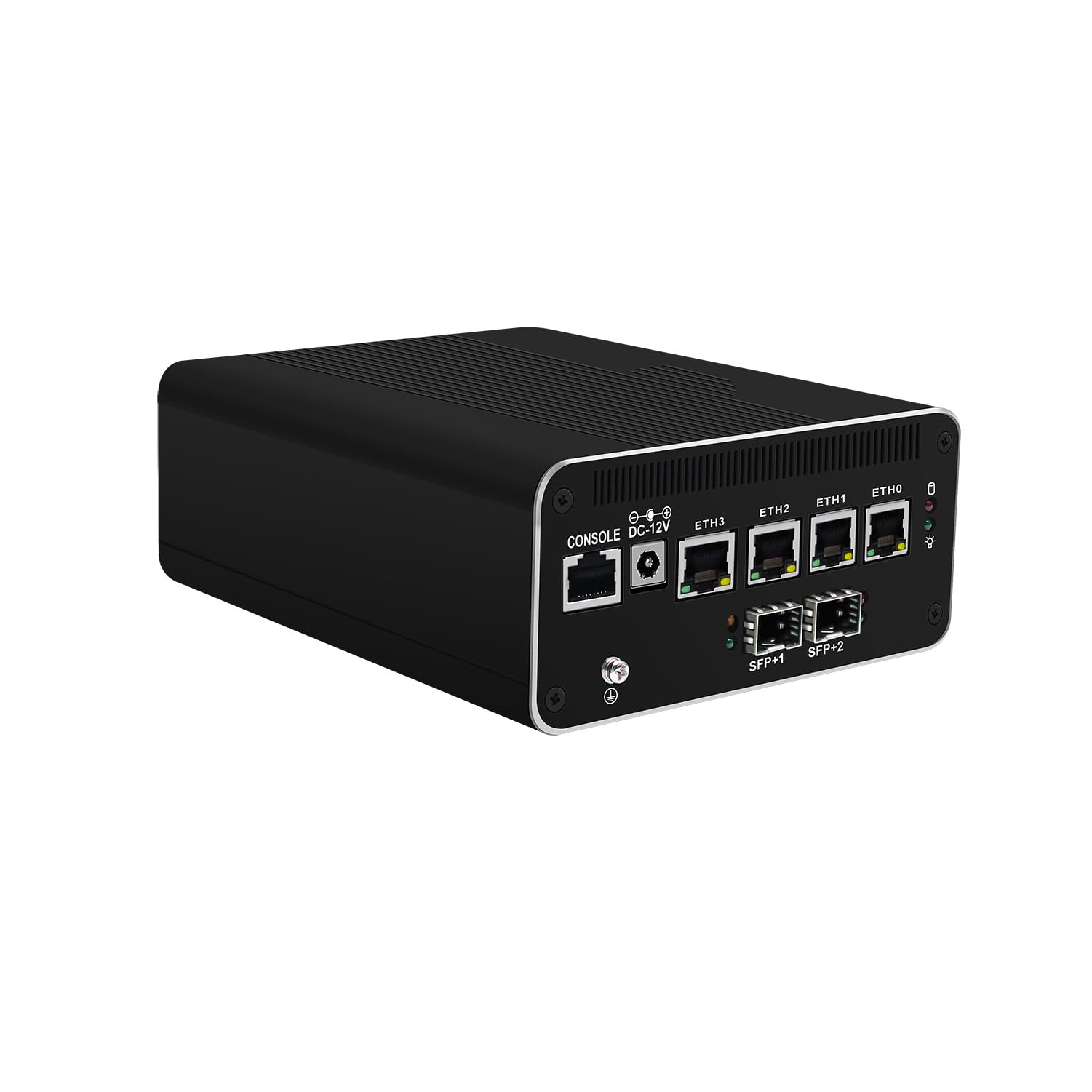 Micro Firewall Appliance, Mini PC, PFSense, OPNsense, VPN, Router PC, Pentium Gold 7505, RJ50, 4 x 2.5G I226-V, 2 x SFP+ Optical 10GbE 82599ES, HDMI, DP, 16G RAM, 128G SSD