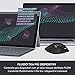 immagine 3Logitech MK850 Kit Tastiera e Mouse Wireless Multidispositivo, Wireless e Bluetooth 2.4 GHz, 12 ‎Tasti Programmabili, Durata Batteria di 3 Anni, PC/Mac, Layout Italiano QWERTY, Nero