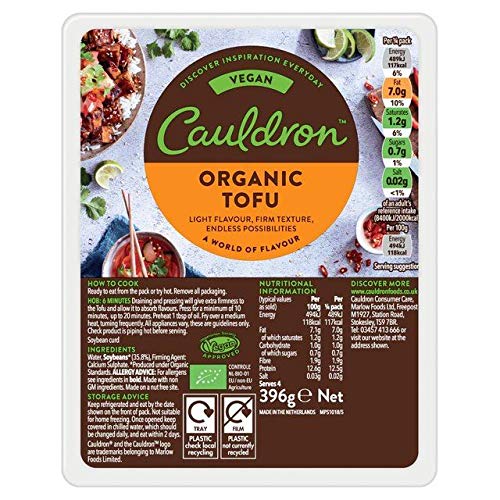 Cauldron Bloque de tofu original - 13.97 oz (0.87 libras)