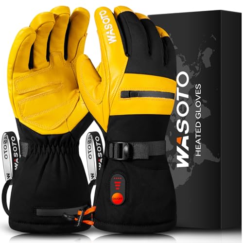 WASOTO Heated Gloves for Men Women 7.4V Battery 22.2WH...
