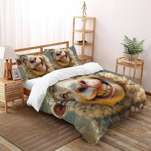 Housse de couette animaux imprimé 3D pour chambre d'enfants