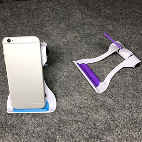 Hemobllo Suporte dobrável para telefone de mesa com 3 psc ajustável com vários ângulos preguiçoso pa