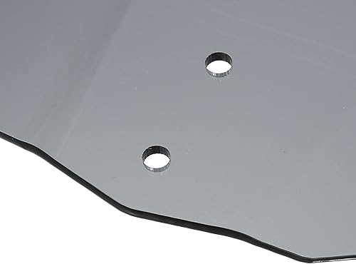 Miniatura 8 de Motoforti Deflector de viento para parabrisas de motocicleta, lente gris, clip ajustable, extensión de parabrisas, ajuste universal para la mayoría