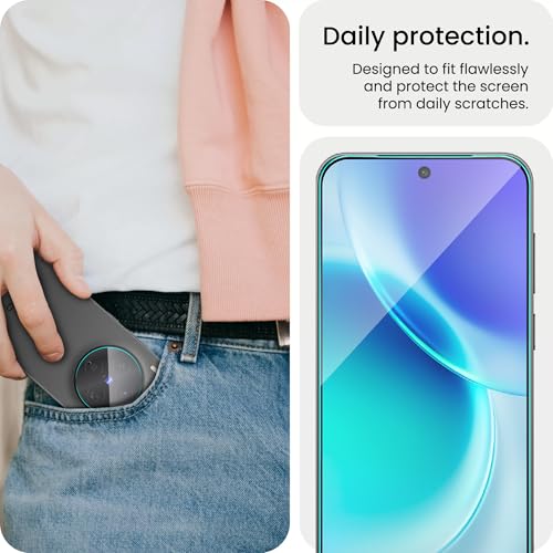 Image of FIRST MART Military-Grade Tempered Glass Compatible with Vivo X300 5G (6.31 Inch) With Clear Camera Lens Protector & Installation Kit | Edge-to-Edge Protector Coverage | Clear