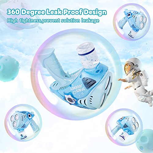 Pisale Space Automatic Bubble Machine with LED Lights #TOP7